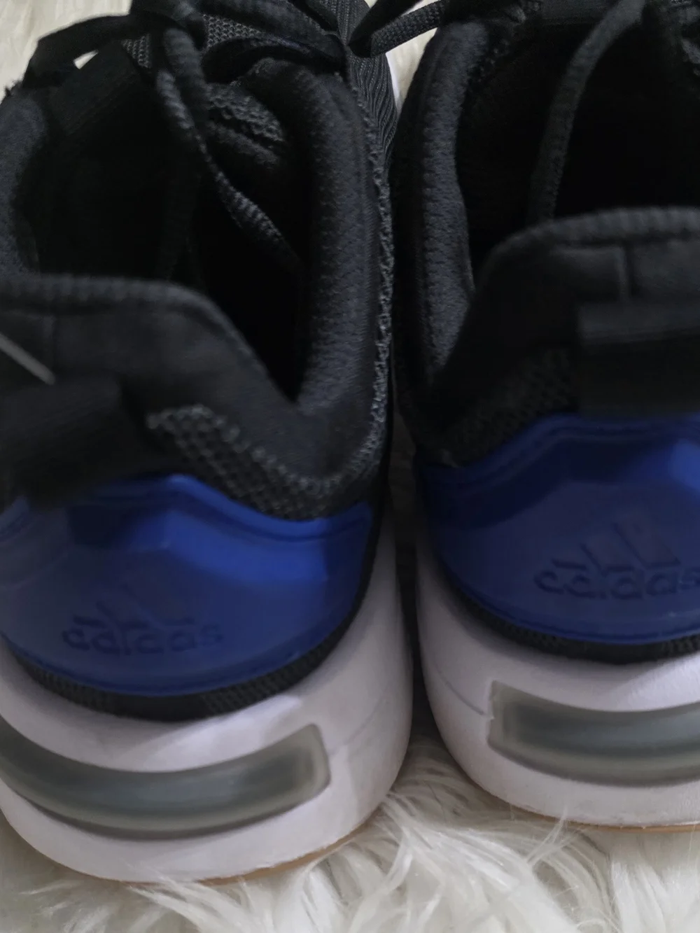 Adidas Black & Blue Lightweight Sneakers